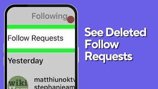 How to See Deleted Follow Requests on Instagram!