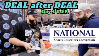 VIP’S ONLY AT THE NATIONAL CARD SHOW ! Day 1 VLOG