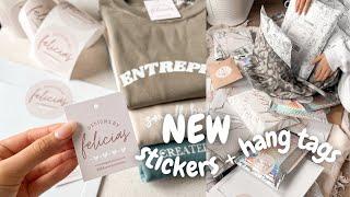 Small Business Packaging || Hang Tags + Branded Logo Stickers || GotPrint Discount Code