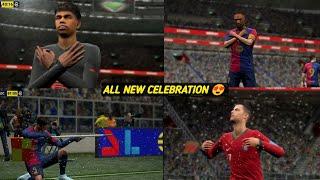 All New Celebrations in eFootball 25  | Ronaldo, Lewandowski, Gyokeres and More | eFootball 25