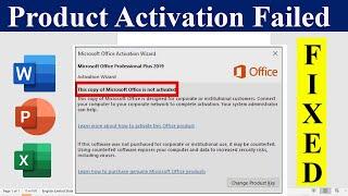 This copy of Microsoft office is not activated - Product Activation Failed in Ms Office |  Fixed