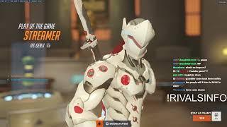 POTG! FASTEST GENJI IN THE WORLD! NECROS GENJI OVERWATCH 2 SEASON 11 GAMEPLAY