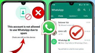 WhatsApp Banned My Number Solution To Unbanned Whatsapp Number (New Mathod 2024!!)