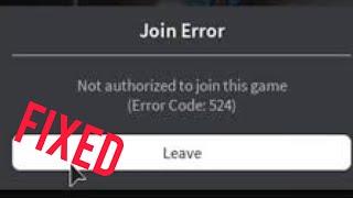 How to fix roblox error code 524 | Fix join error code 524 Roblox | Roblox error code 524 - 2023