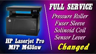 HP Laserjet Pro MFP M435nw | Paper Jam Error | Paper Stuck|  Pressure Roller & Fuser Sleeve Change