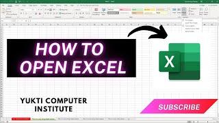 Excel Tutorial | How to Open excel | How to Use Excel.