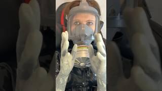 Surgical latex gloves and gasmask ASMR