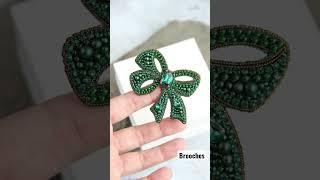 Beaded brooch handmade