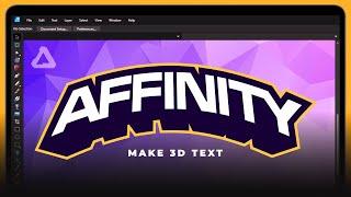 Create 3D Text Emblems with Affinity Designer 2.0