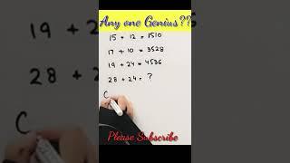 maths puzzleI maths shorts I Braino Solutions IMaths puzzles I ShortsI #ytshorts #youtubeshorts