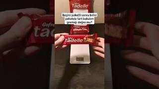 #reklamdeğildir Tadelle gofret tart bakalım gramajı doğru mu?