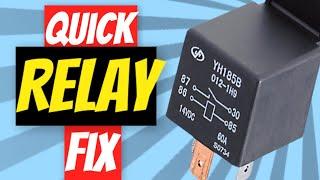 How to fix repair temporarily and quickly a relay on any car or project