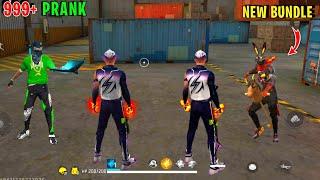 999+ Prank With New Bundle | Violet Voltage Bundle No Internet Prank | Free Fire Max | Y GAMING