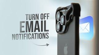 How to Turn Off Email Notifications on iPhone (tutorial)