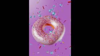 I made the FAMOUS donut on blender #shorts #blender #3danimation