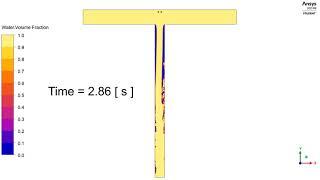 Ansys Fluent: Mixing Cold And Hot Water: Volume Fraction Animation