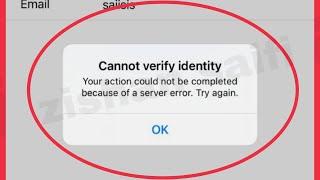 iPhone Forgot Apple ID Fix cannot verify identity | Your action could not be completed Problem Solve