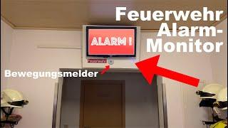 Feuerwehr Alarm-/ Einsatz- Monitor mit Raspberry Pi und Bewegungsmelder - deutsch
