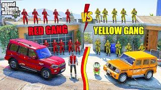 Franklin Red Gang VS Shinchan Yellow Gang In GTA 5 || JNK GAMER