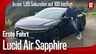 Lucid Air Sapphire (2024) | So fährt die stärkste Limousine der Welt | mit Thomas Geiger