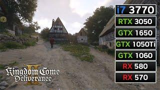 Kingdom Come: Deliverance 2 - i7 3770 - RX 580 - RX 570 - RTX 3050 - GTX 1650 - GTX 1060...