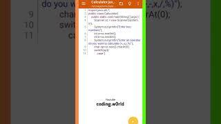 how to create a calculator in java #calculator #CalculatorInJava #javaprogramming #java #coding