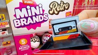 ZURU MINI BRANDS RETRO SERIES 1 Unboxing Full Box Mystery Capsule Zuru Toys