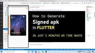 Flutter: Prepare app for release in 3 minutes | How to generate Signed apk in flutter
