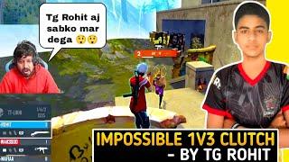 Tg Rohit Impossible 1V3 Clutch Against Pagal m10 Squad (Breakdown)!! Garena Free Fire
