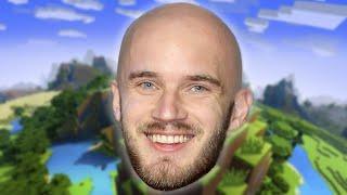 Pewdiepie is BALD in Minecraft...