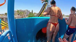 Half Aquatube Water Slide Water Park Didim, Turkey