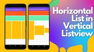 Horizontal Listview Inside Vertical Lisview in Flutter | Flutter Tutorials