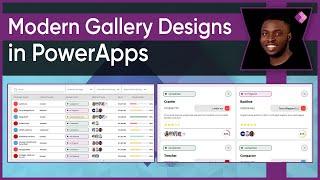 Modern PowerApps Gallery UI Design Tutorial - Beginner to Advanced