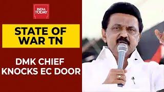 DMK Supremo MK Stalin's Kin And Netas Raided, Party Knocks On EC Door