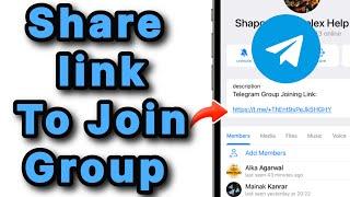 How to share Link to join Telegram group