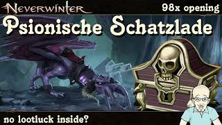 NEVERWINTER: 98x Psionische Schatzlade öffnen - Showcase Opening - Loot Modul30 - PS4/PS5 deutsch