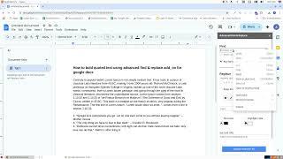 How to bold quoted text using advanced find & replace add on for google docs