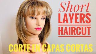 Short Layers Haircut - Corte en Capas Cortas