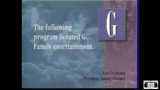 Family Channel Rated G Bumper - 1998