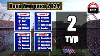 Копа Америка по футболу 2024. Итоги 2 тура. Кто в 1/4? Результаты, таблицы, расписание