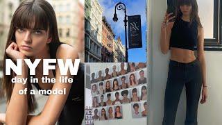 day in the life of a model during new york fashion week