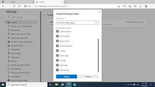 Import favorites, passwords, history, and other browser data from IE 11 or Chrome to Microsoft Edge