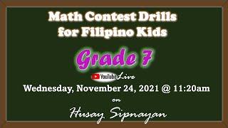 Math Contest Drill for Filipino Kids | Grade 7 Advance TSIS | Husay Sipnayan