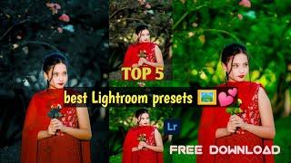 Top 5 DNG best Lightroom Premium Presets ! Lightroom Presets Free 2024 !  Pack Free Download