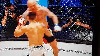 Wagner Prado vs Łukasz Parobiec brutal KO KSW LONDYN