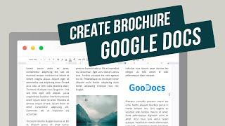 How to Make a Brochure On Google Docs | Tri fold Bi fold And Double-Sided Brochure