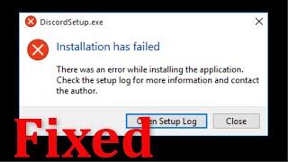 How To Fix Discord Installation Has Failed Error Windows 10/8/7