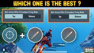 bolt action rifle and crossbow firing mode in bgmi | how to enable bolt action rifle firing mode |