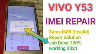 vivo Y53 | Same IMEI invalid Repair Solution | How To Solve vivo 1606 No Service | No Network 2021