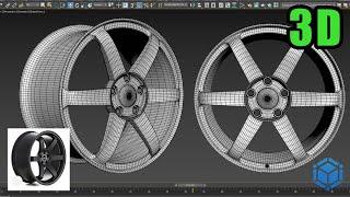 Speed Modeling - Roda de Liga Leve em 3D no Autodesk 3ds Max